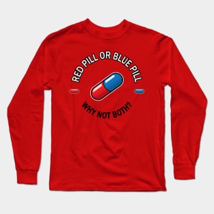 Red pill Blue pill (Circle) Long Sleeve T-Shirt